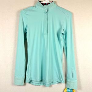 Noble Outfitters Allison Equestrian Show Shirt XS Turquoise Pink NWT